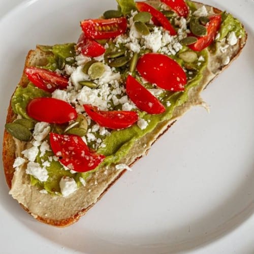 Hummus Avocado Toast.
